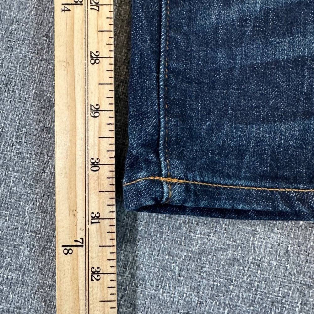 American Eagle Jeans Mens 29x32 Ne(x)t Level Airflex Dark Indigo Distressed Slim - Picture 7 of 9